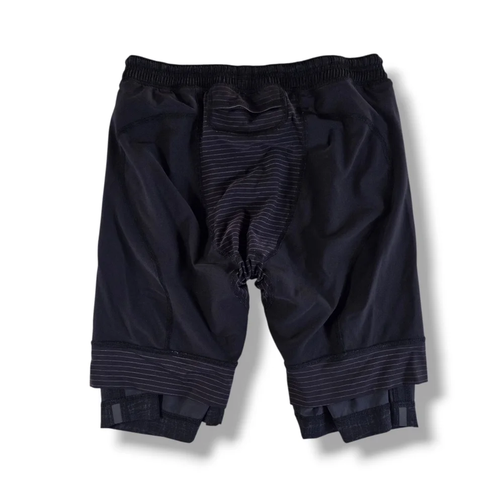 LULULEMON Men’s 9” Lined Pace Breaker Shorts Black Grey Gray Large